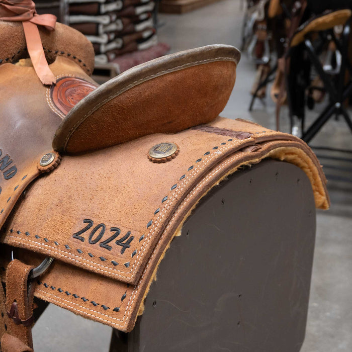 14" USED CORRIENTE TEAM ROPING SADDLE