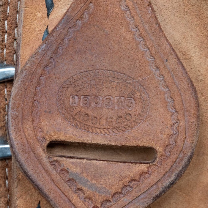 14" USED CORRIENTE TEAM ROPING SADDLE