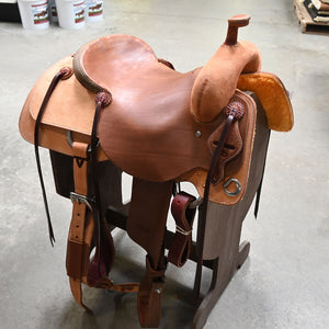 16" JEFF SMITH RANCH CUTTER SADDLE Saddles Jeff Smith