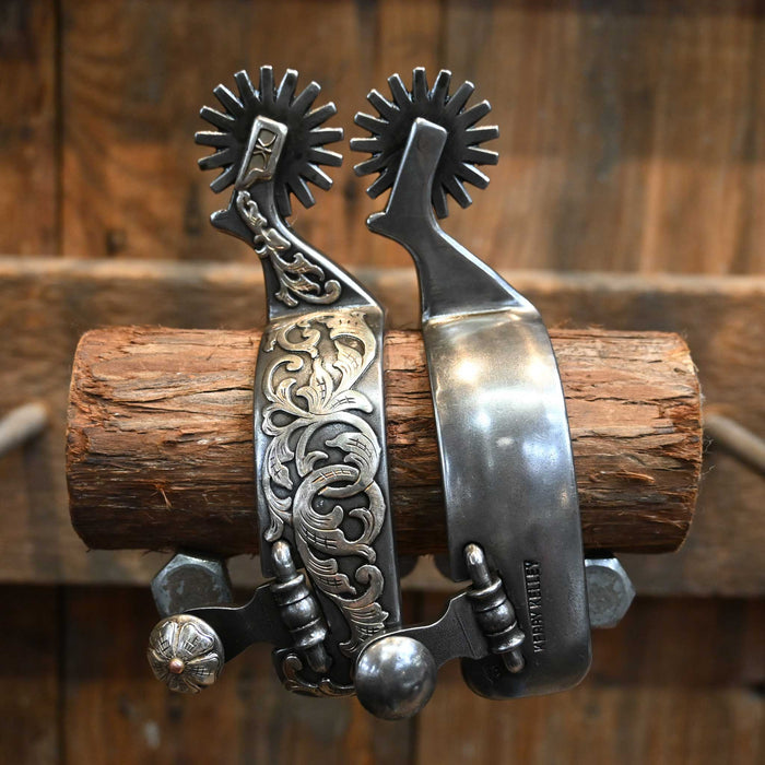 Kerry Kelley Silver Mounted 17pt. Spurs