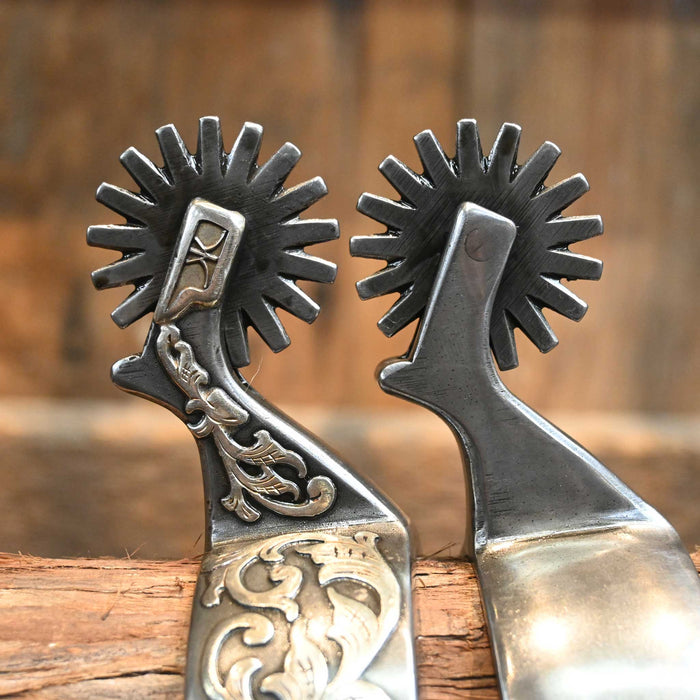 Kerry Kelley Silver Mounted 17pt. Spurs