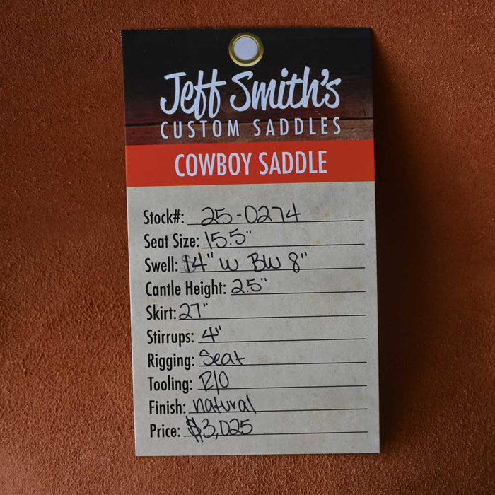 15.5" JEFF SMITH BUSTER WELCH COWBOY SADDLE Saddles - New Jeff Smith
