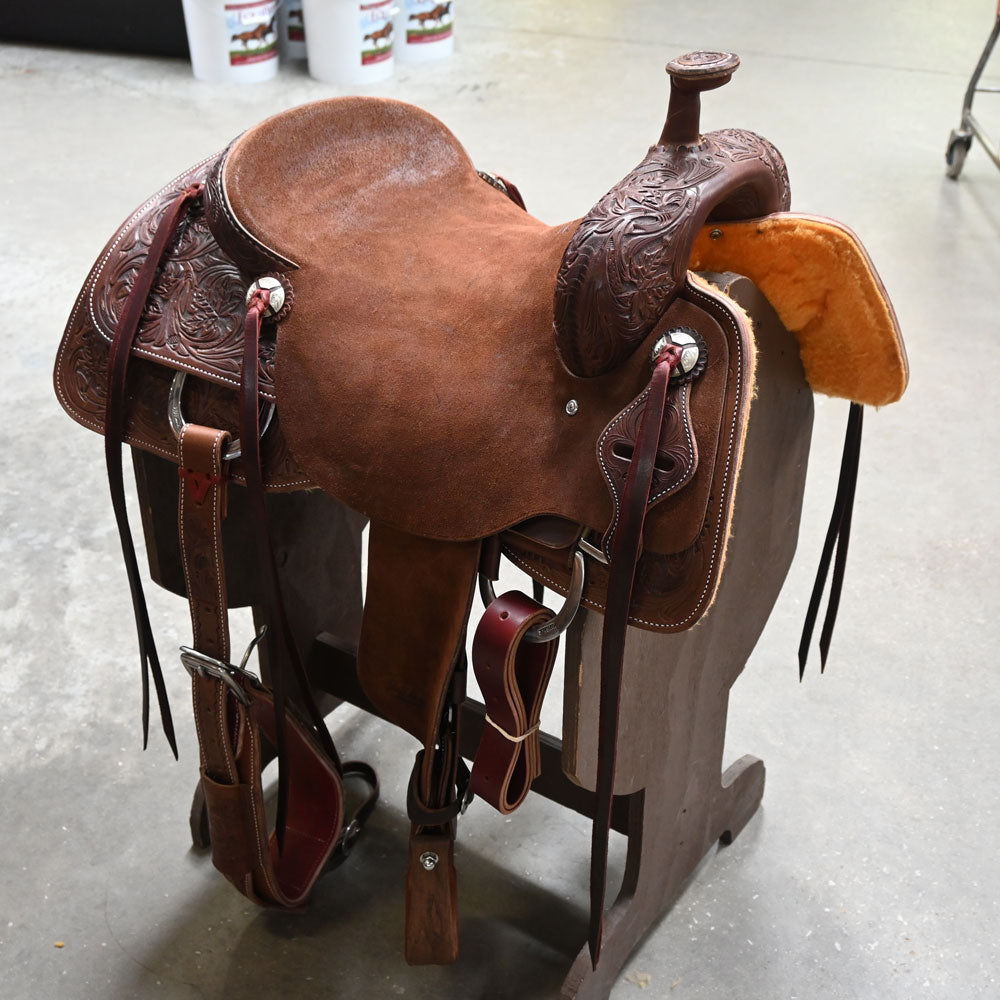 16.5" JEFF SMITH RANCH CUTTER SADDLE Saddles Jeff Smith