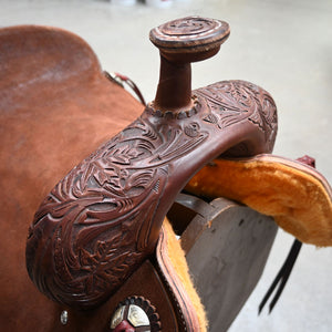 16.5" JEFF SMITH RANCH CUTTER SADDLE Saddles Jeff Smith