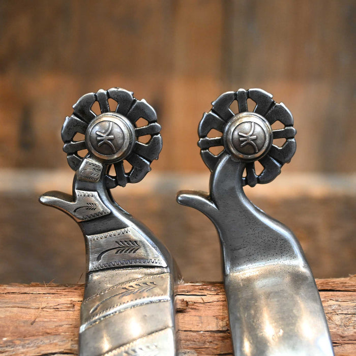 Kerry Kelley Silver Mounted 4pt. Spurs