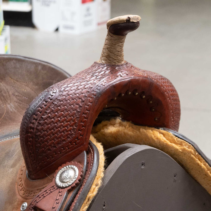 13" USED CORRIENTE BARREL SADDLE
