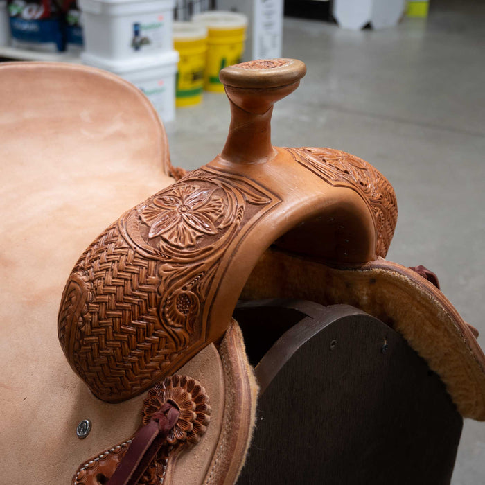 15.5" TESKEY'S RANCH CUTTER SADDLE Saddles - New Teskey's Saddlery