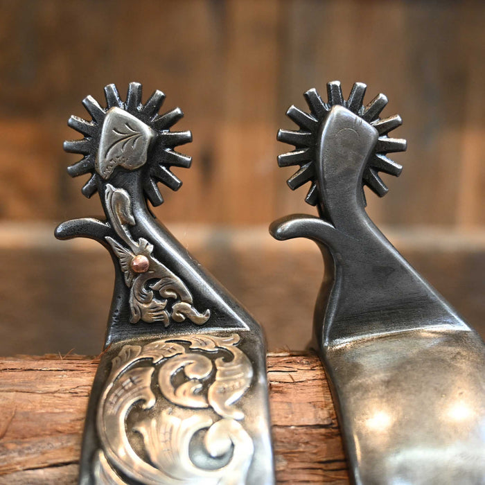 Kerry Kelley Silver Mounted 15pt. Spurs