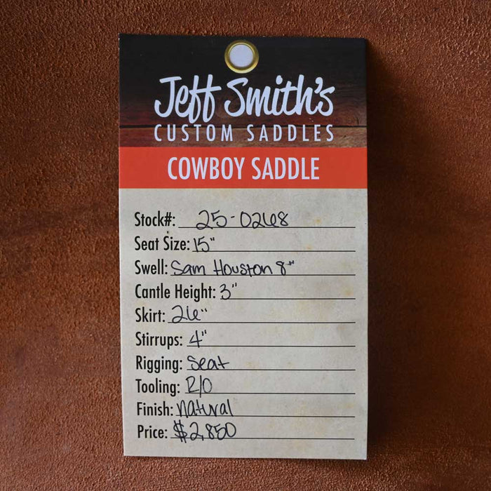 15" JEFF SMITH COWBOY SADDLE Saddles - New Jeff Smith