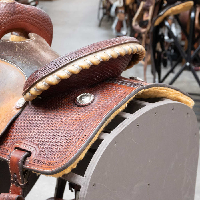 13" USED CORRIENTE BARREL SADDLE
