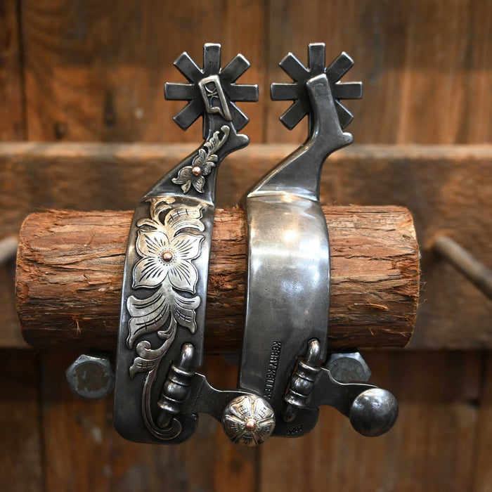 Kerry Kelley Silver Mounted 8pt. Spurs