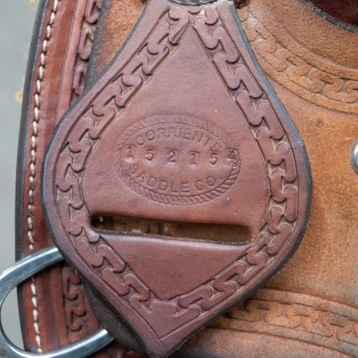 13" USED CORRIENTE BARREL SADDLE