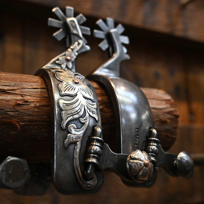 Kerry Kelley Silver Mounted 8pt. Spurs