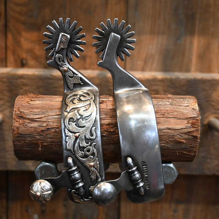 Kerry Kelley Silver Mounted 17pt. Spurs