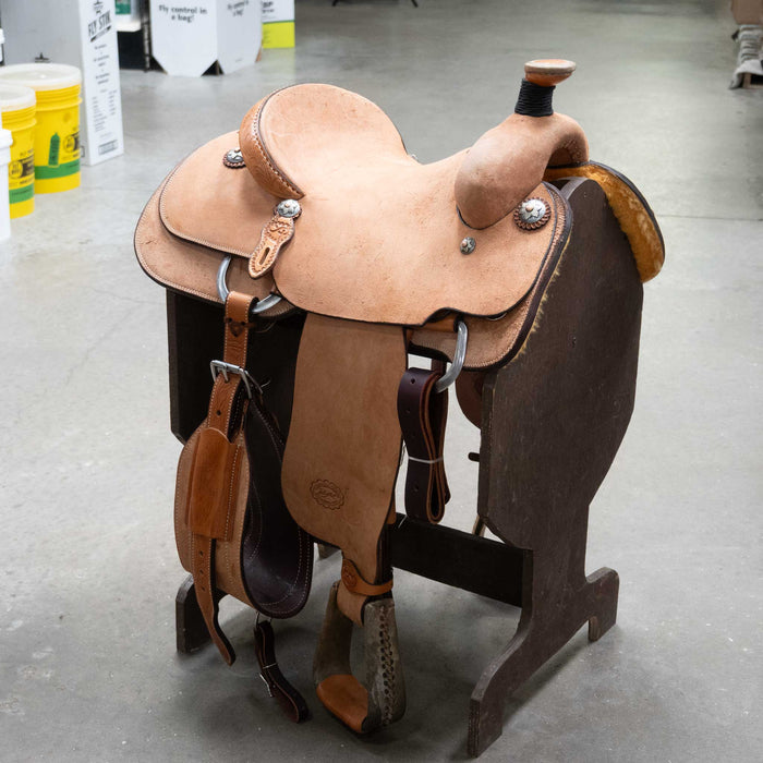 14.5" PATRICK SMITH TEAM ROPING SADDLE Saddles - New Patrick Smith