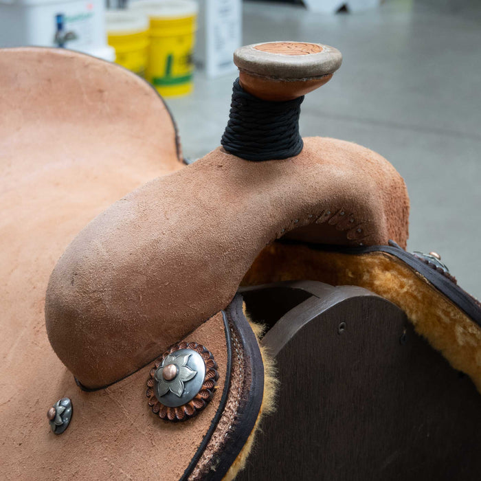 14.5" PATRICK SMITH TEAM ROPING SADDLE Saddles - New Patrick Smith