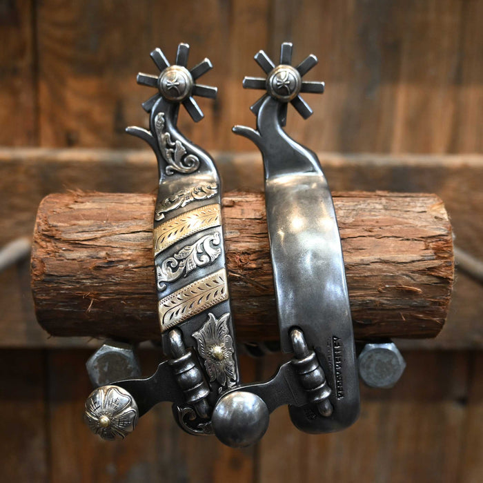 Kerry Kelley Silver Mounted 8pt. Spurs