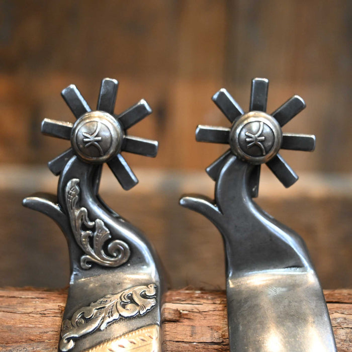 Kerry Kelley Silver Mounted 8pt. Spurs