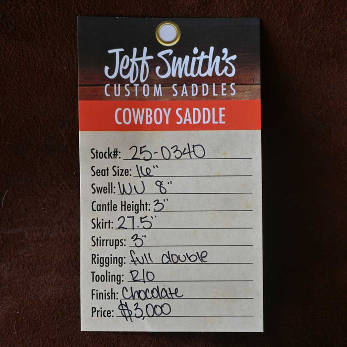 16" JEFF SMITH COWBOY SADDLE Saddles - New Jeff Smith