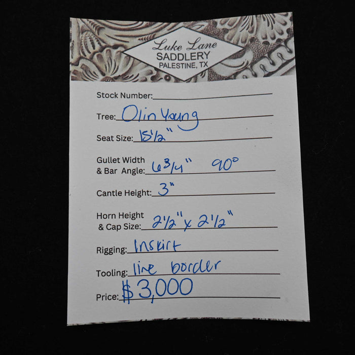 15.5" LUKE LANE RANCH SADDLE