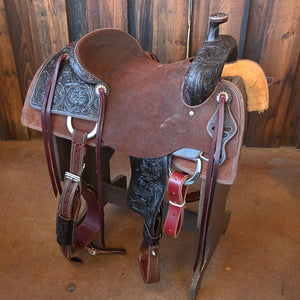 16" JEFF SMITH RANCH CUTTER SADDLE Saddles Jeff Smith