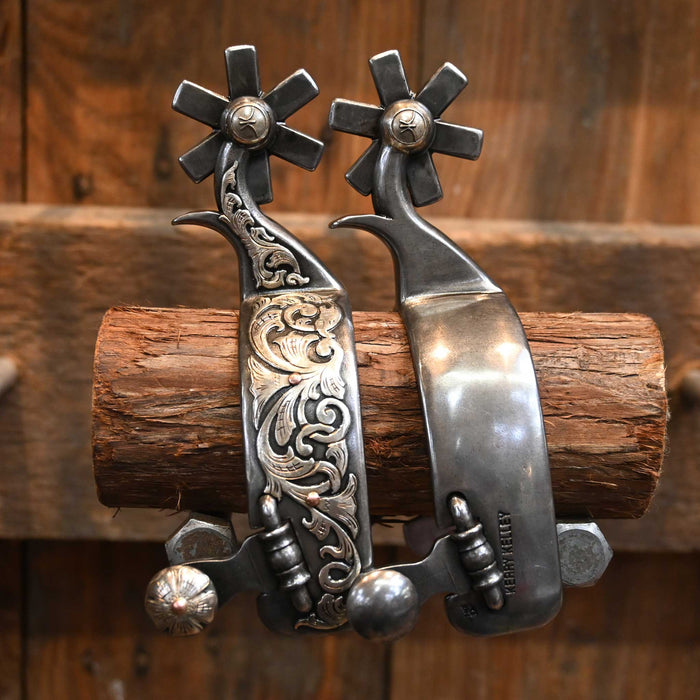 Kerry Kelley Silver Mounted 6pt. Spurs