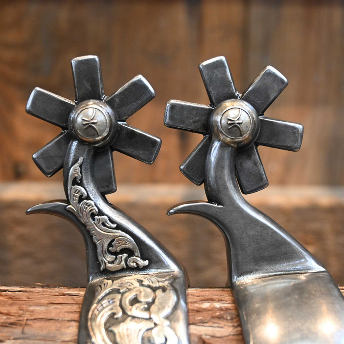 Kerry Kelley Silver Mounted 6pt. Spurs