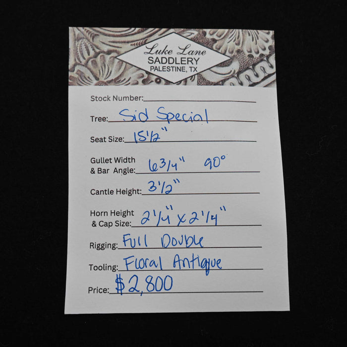 15.5" LUKE LANE RANCH SADDLE