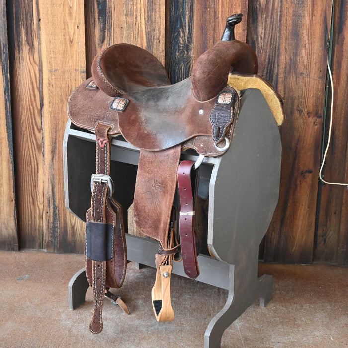 15" USED JEFF SMITH XTREME BARREL SADDLE Saddles - Used Jeff Smith