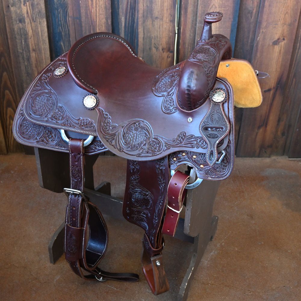 15.5" JEFF SMITH RANCH CUTTER SADDLE Saddles Jeff Smith