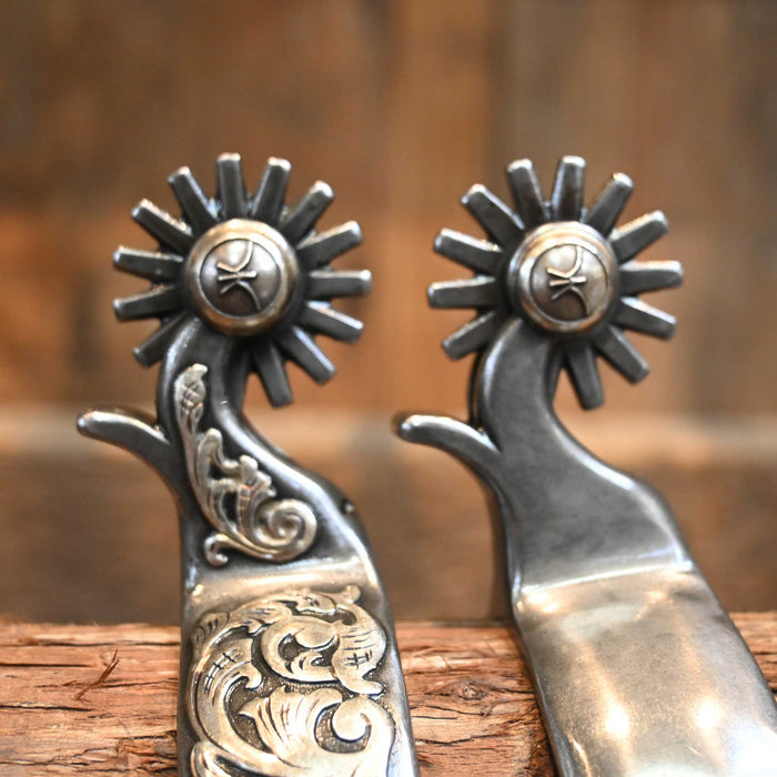 Kerry Kelley Silver Mounted 14pt. Spurs