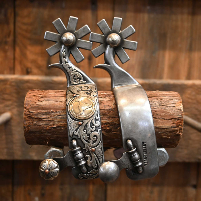 Kerry Kelley Silver Mounted 8pt. Spurs