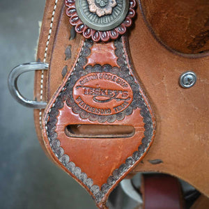 13" USED TESKEY'S BARREL SADDLE Saddles TESKEY'S SADDLERY LLC   