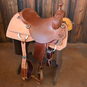 15.5" JEFF SMITH RANCH CUTTER SADDLE Saddles Jeff Smith