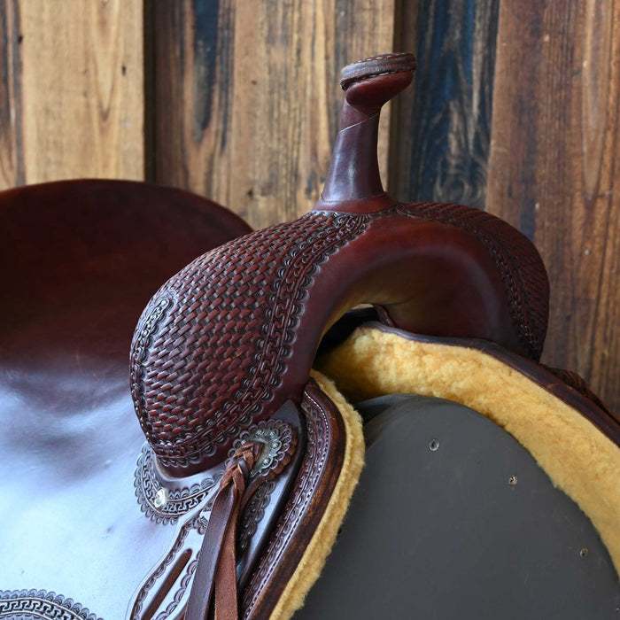 16" USED ALLEN SADDLERY CUTTING SADDLE