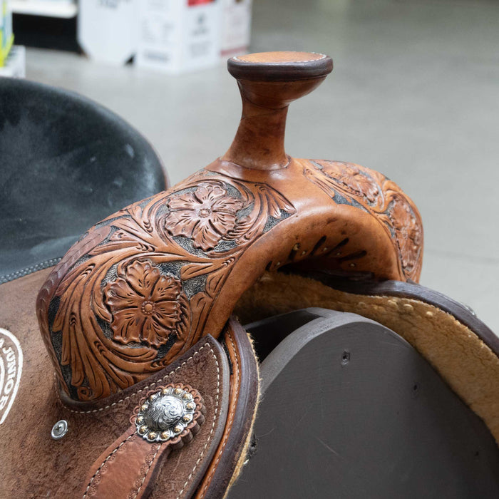 14.5" USED SLONE SADDLES TEAM ROPING SADDLE