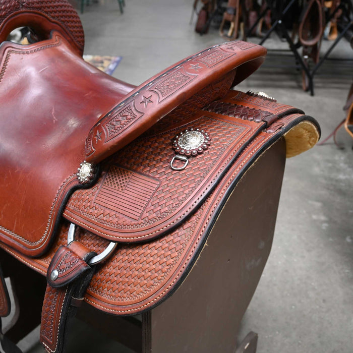 16" USED ALLEN RANCH RANCH CUTTER SADDLE