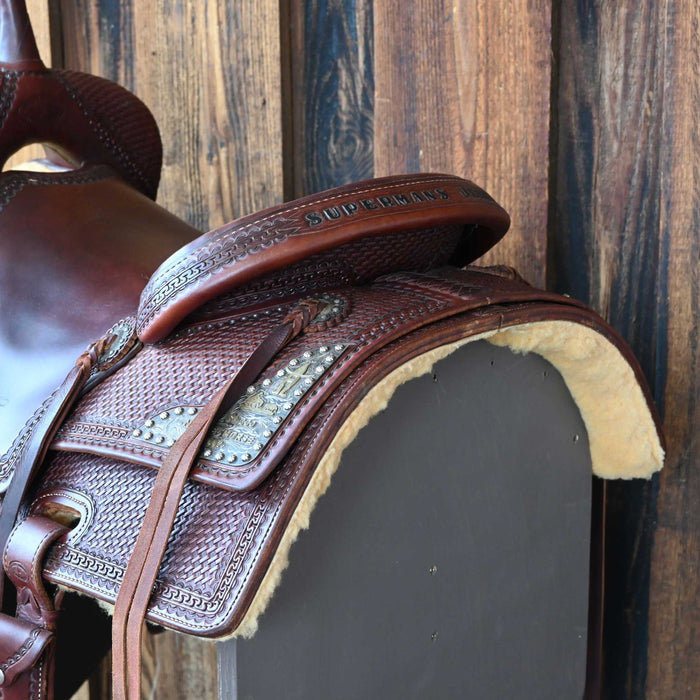 16" USED ALLEN SADDLERY CUTTING SADDLE