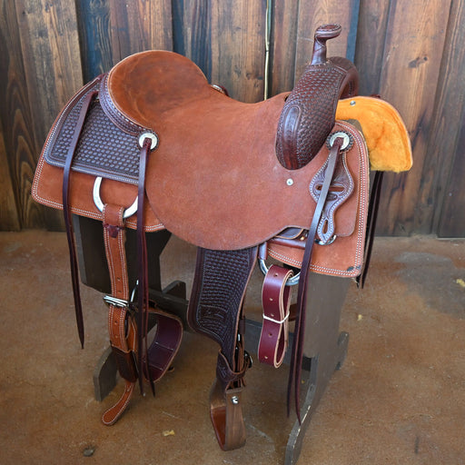 16.5" JEFF SMITH BEAU GALYEAN RANCH CUTTER SADDLE Saddles - New Jeff Smith