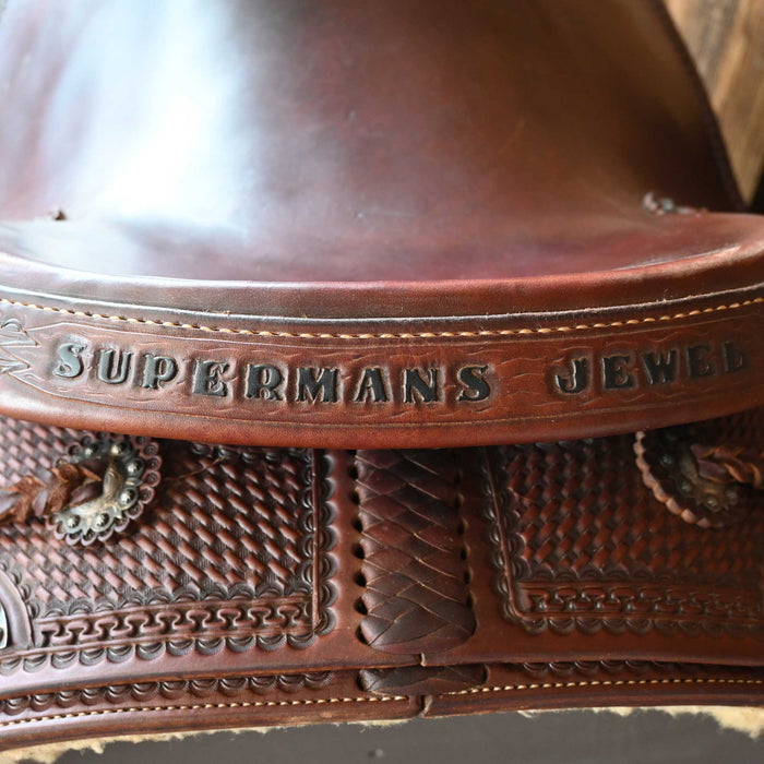 16" USED ALLEN SADDLERY CUTTING SADDLE