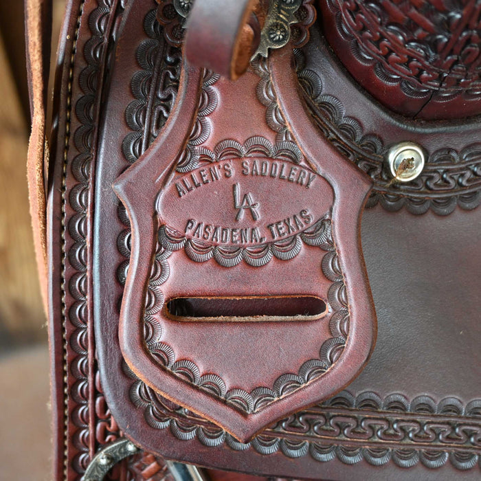 16" USED ALLEN SADDLERY CUTTING SADDLE
