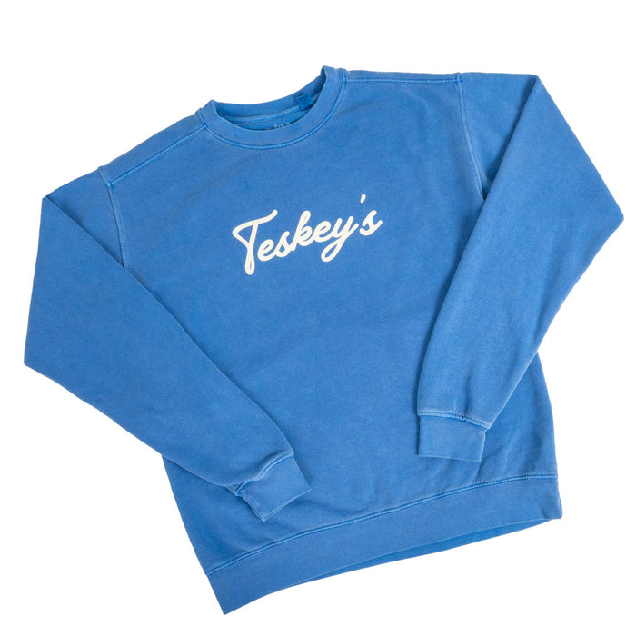 Teskey's Outfitter And Cowboy Supply Co Crewneck Sweatshirt - Royal Blue TESKEY'S GEAR - Sweatshirts & Hoodies Teskey's