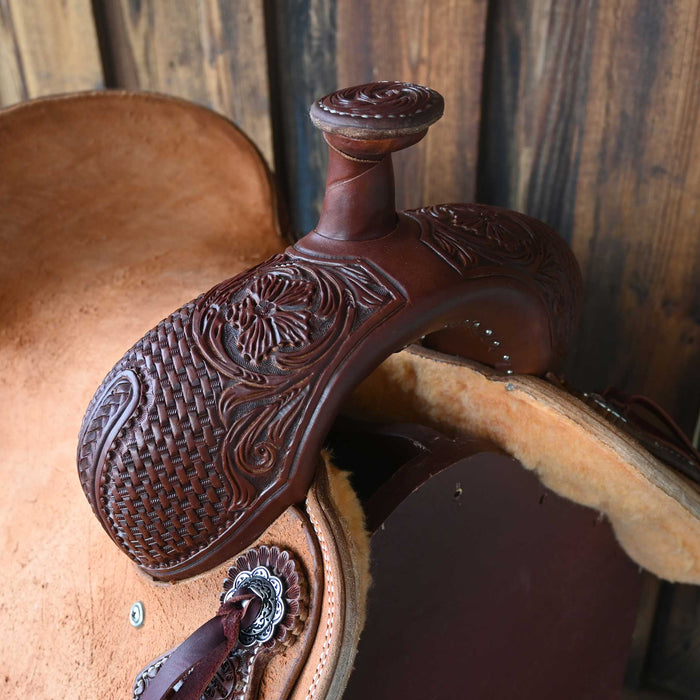 16.5" TESKEY'S RANCH CUTTER SADDLE Saddles - New Teskey's Saddlery