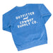 Teskey's Outfitter And Cowboy Supply Co Crewneck Sweatshirt - Royal Blue TESKEY'S GEAR - Sweatshirts & Hoodies Teskey's
