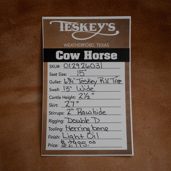 15" TESKEY'S RANCH VERSATILITY SADDLE Saddles - New Teskey's Saddlery
