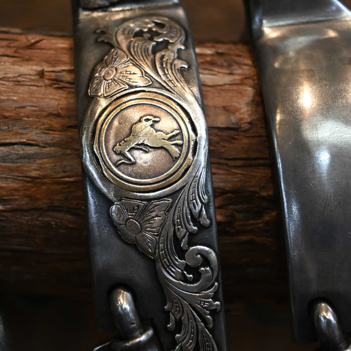 Kerry Kelley Silver Mounted 8pt. Spurs Tack - Spurs Kerry Kelley