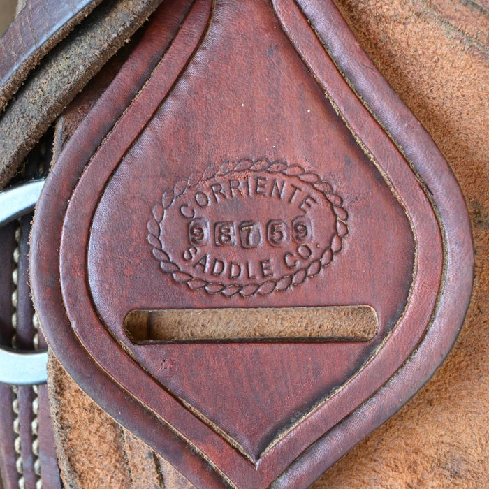 14" USED CORRIENTE TEAM ROPING SADDLE