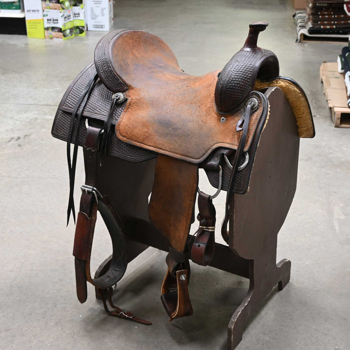 17" USED ALLEN RANCH RANCH CUTTER SADDLE