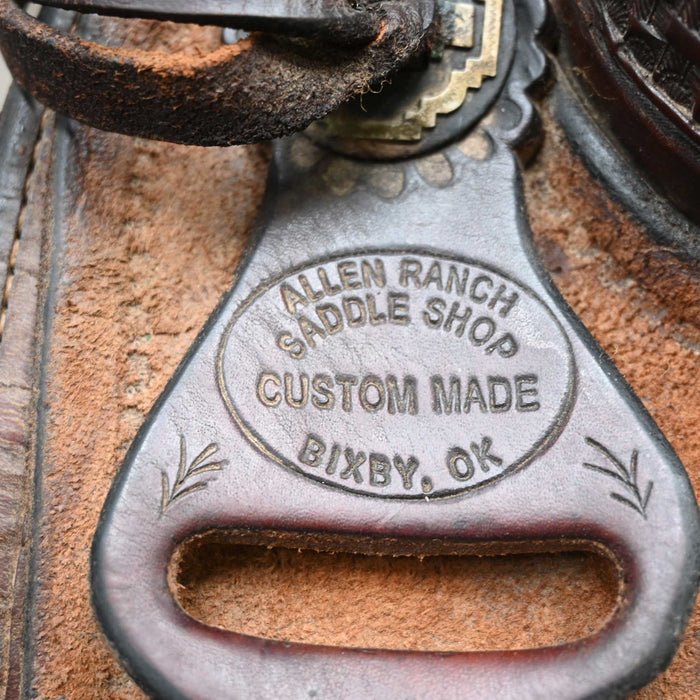 17" USED ALLEN RANCH RANCH CUTTER SADDLE