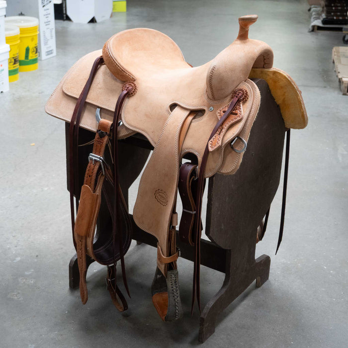 15.5" TESKEY'S RANCH CUTTER SADDLE Saddles - New Teskey's Saddlery